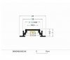 Profil LED GROOVE10 BC/UX 2M.